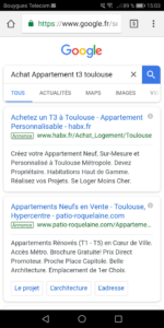 extention d'annonce Adwords sur mobile