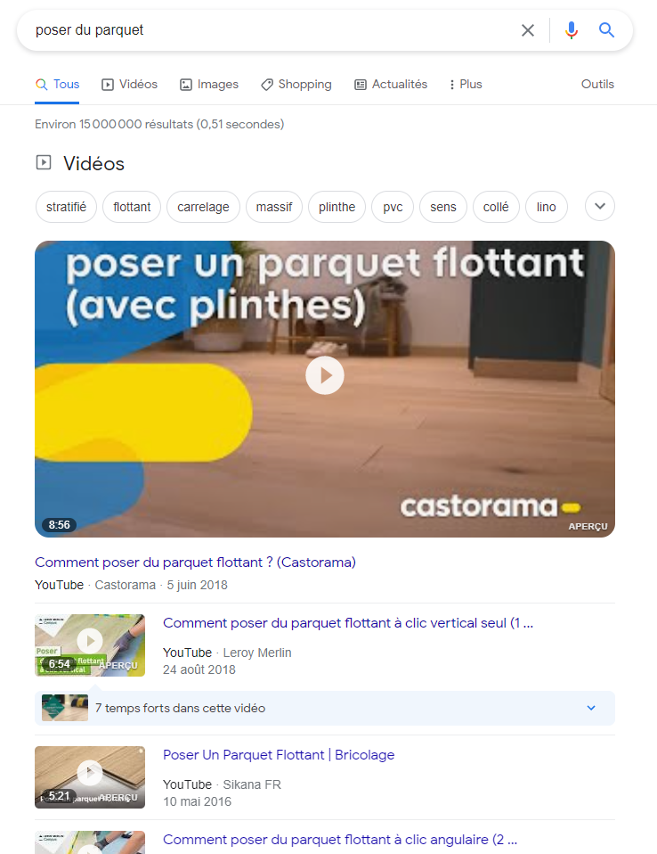 Résultat de recherche parquet